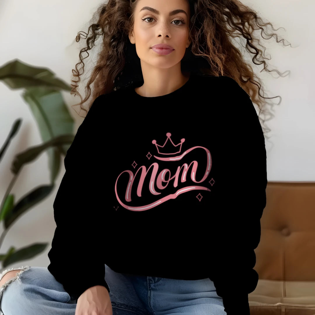 Mom Vintage Sweatshirt Crew Neck