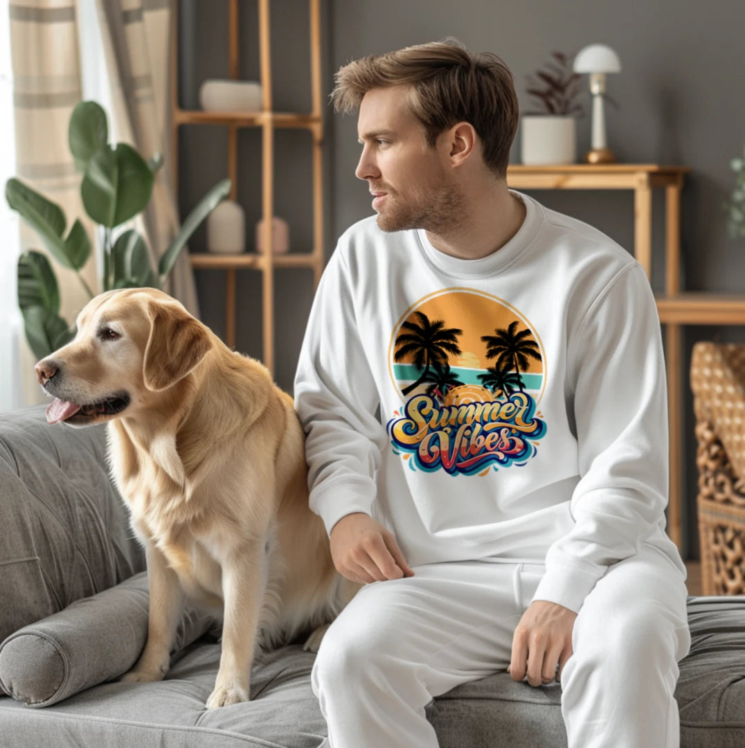Summer Vibes Tall Mens Sweatshirt