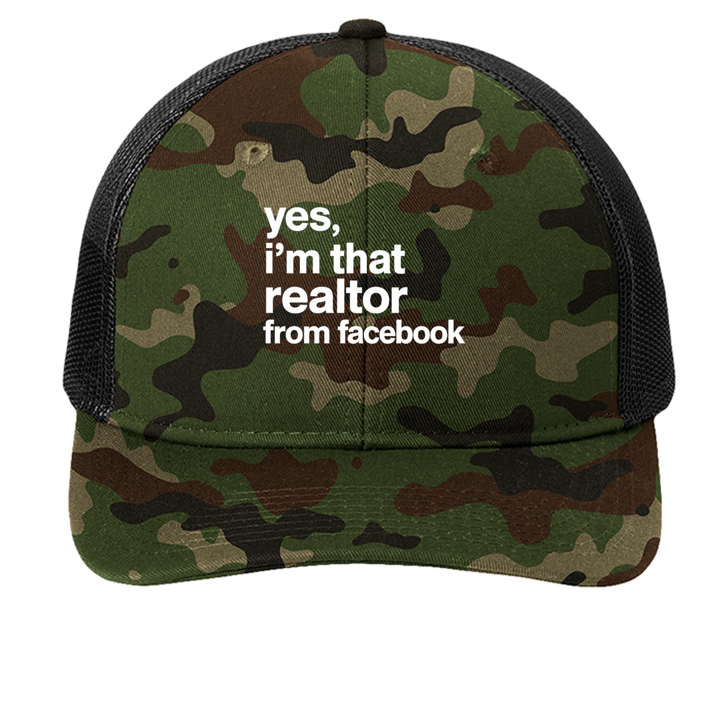 Woodland Camo/ Black - C402 - FRONT