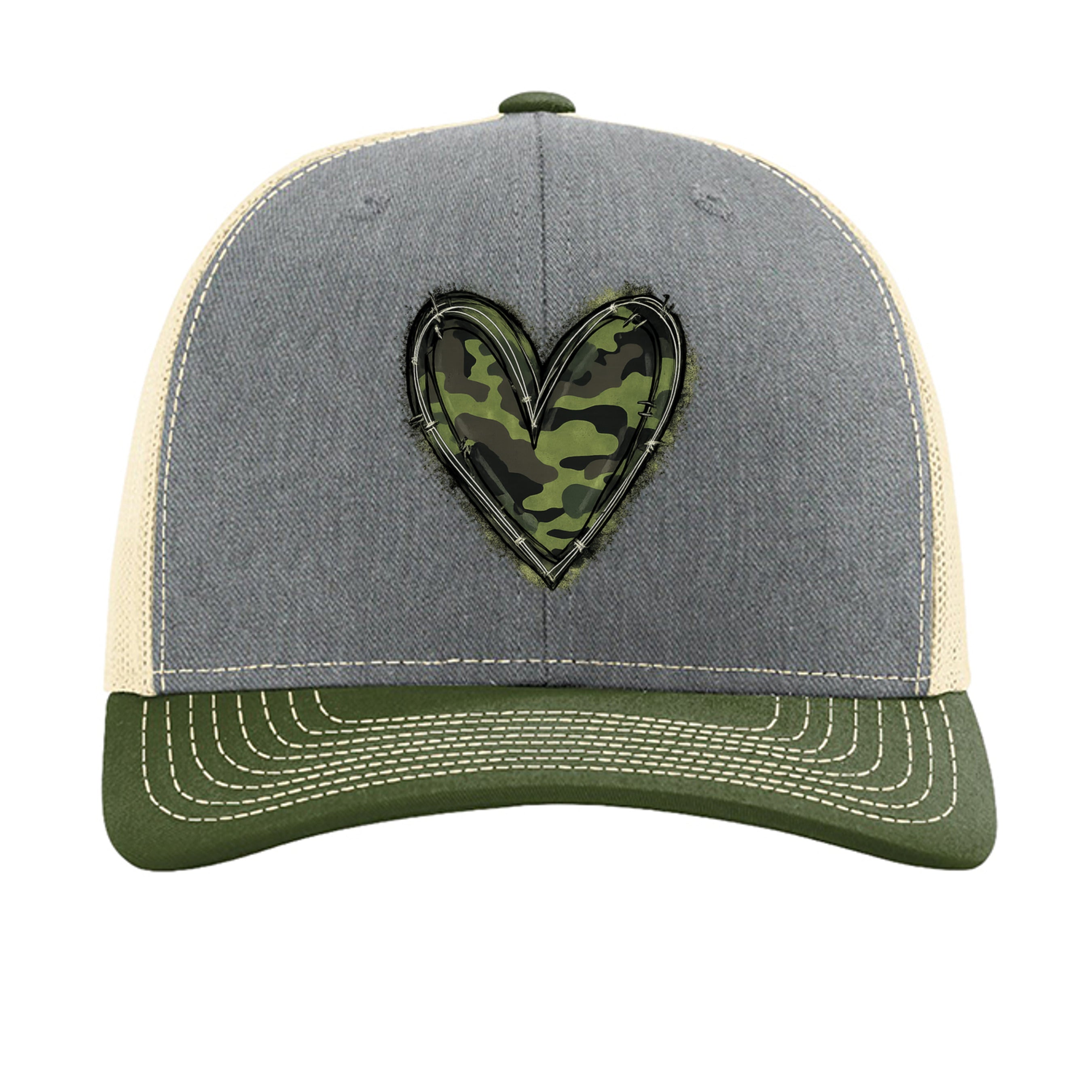 Heather Grey/ Birch/ Army Olive - 112 - FRONT