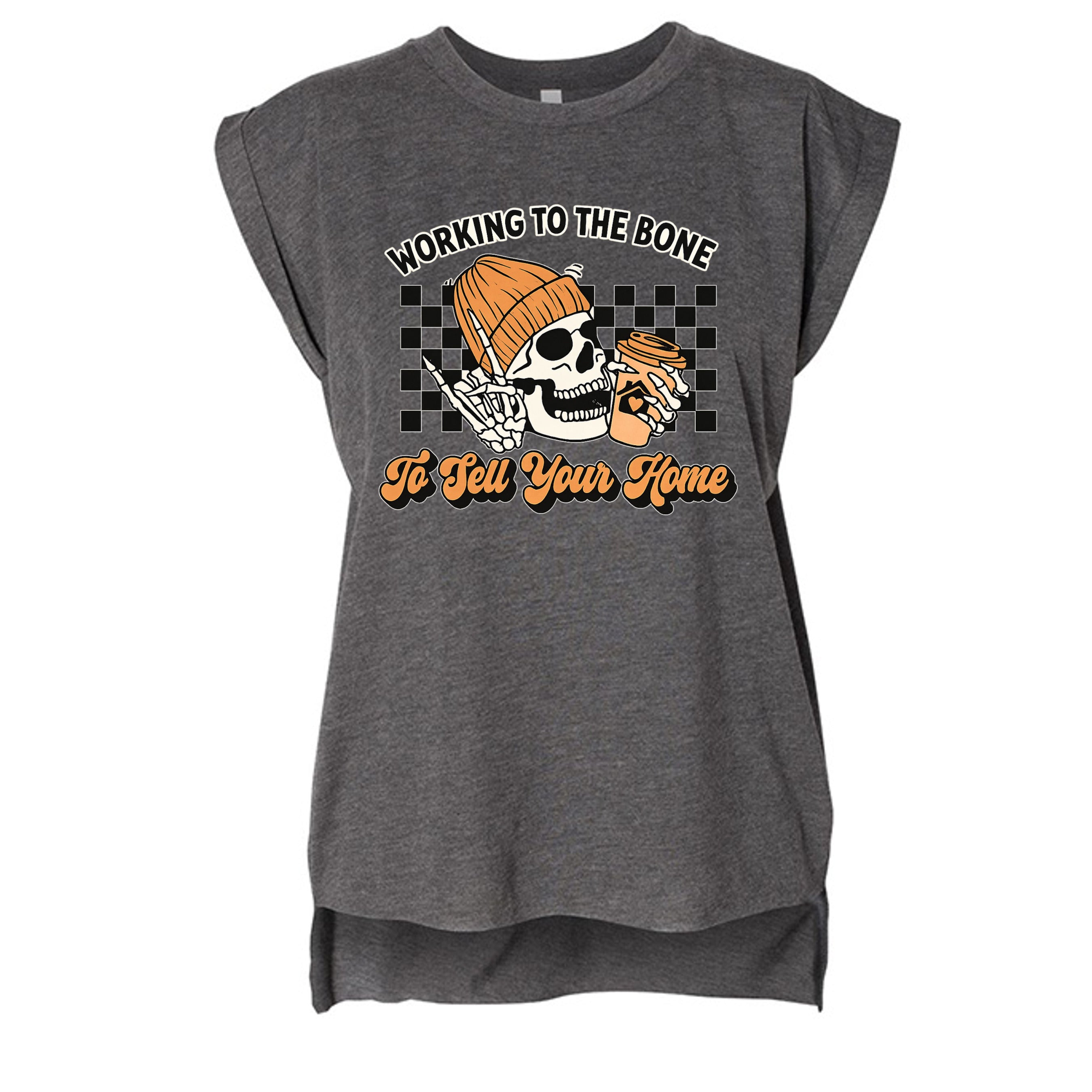 DARK GRY HEATHER - 8804 - FRONT